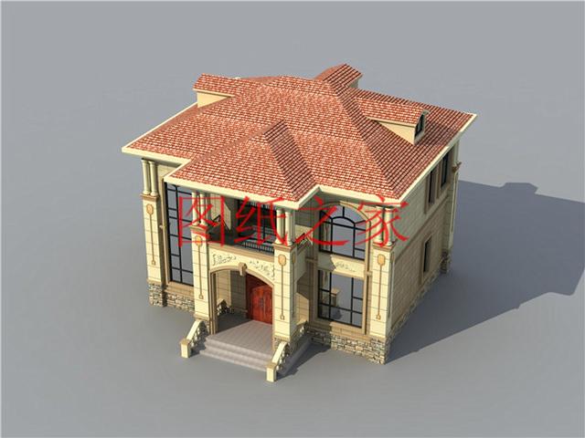 占地100平方米左右小宅基地的二層別墅，造價只要20萬！