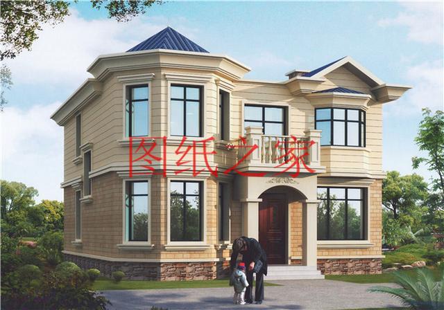 占地100平方米左右小宅基地的二層別墅，造價只要20萬！