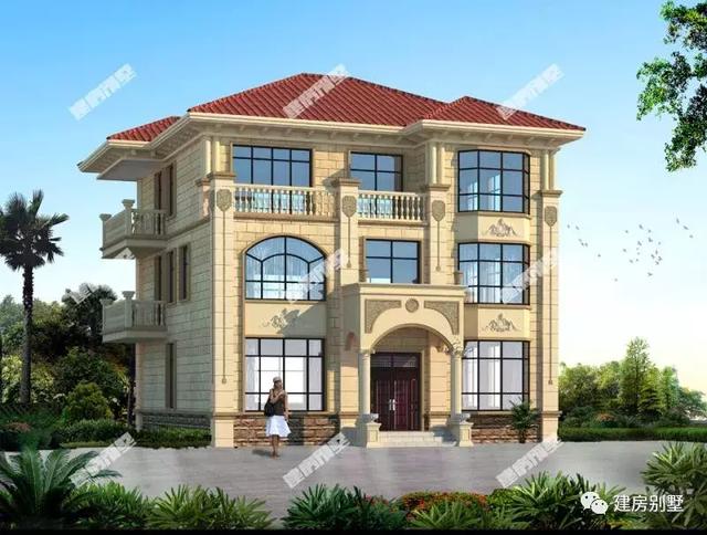 兩款面寬12米的三層別墅設(shè)計圖，第一棟簡約大氣，實用而方便，建的人少說也有千戶