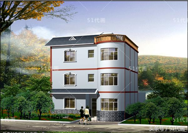 推薦3款農村三層別墅設計圖，簡潔大方，適合農村自建！