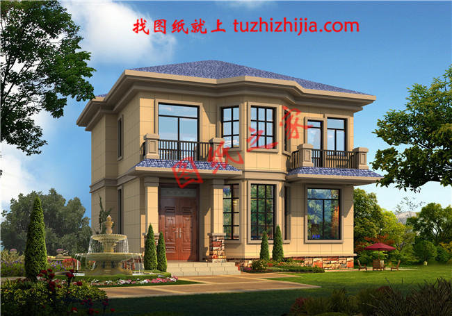 農(nóng)村18萬(wàn)元二層小樓圖，占地120平面，戶型緊湊合理