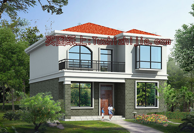 經濟實惠的8萬元二層農村房子圖片，不容錯過的好設計！