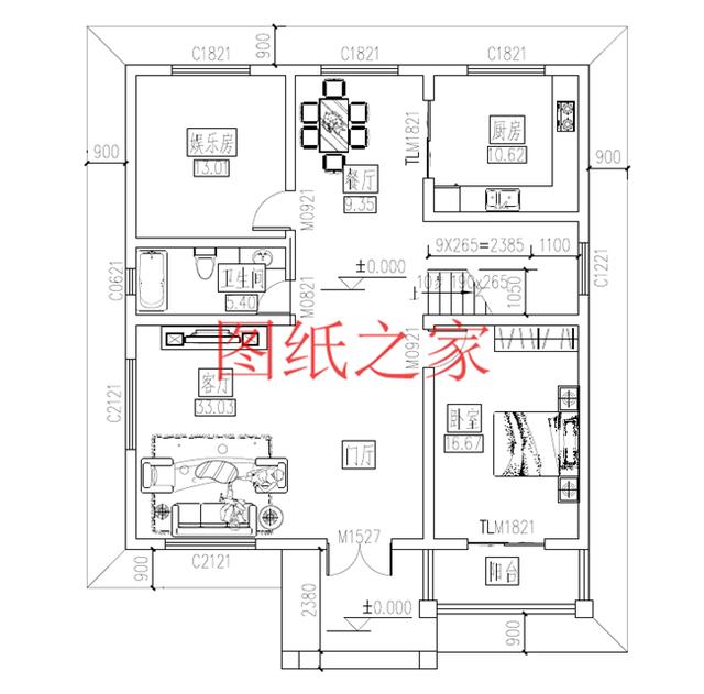 占地110平的農(nóng)村三層別墅設(shè)計(jì)圖，最接地氣，造價(jià)不到30萬(wàn)，美觀又實(shí)用！