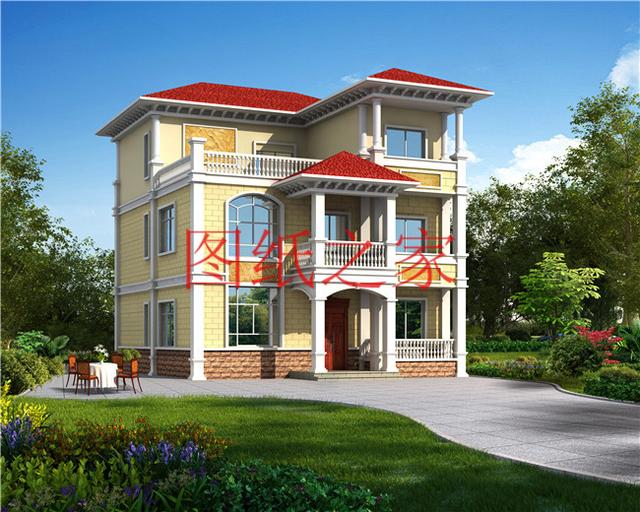 占地110平的農(nóng)村三層別墅設(shè)計(jì)圖，最接地氣，造價(jià)不到30萬(wàn)，美觀又實(shí)用！