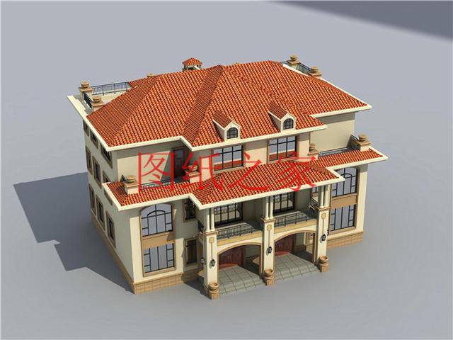 推薦2套三層雙拼別墅，豪華大氣，村里人一定非常羨慕兄弟倆！