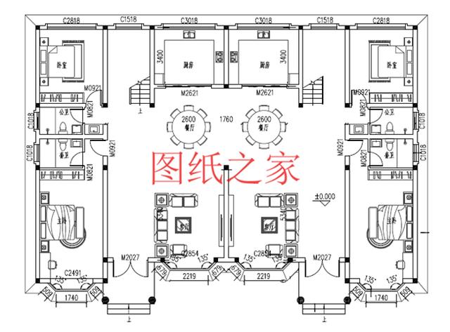 適合大宅基地的三層別墅，包括全套圖紙，豪華氣派，絕對讓你眼前一亮！