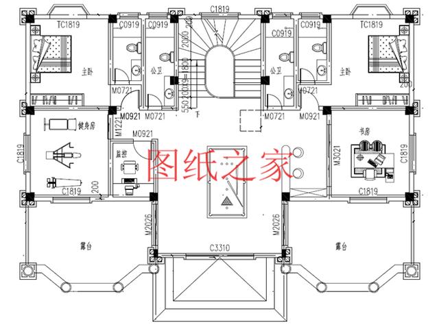 適合大宅基地的三層別墅，包括全套圖紙，豪華氣派，絕對讓你眼前一亮！