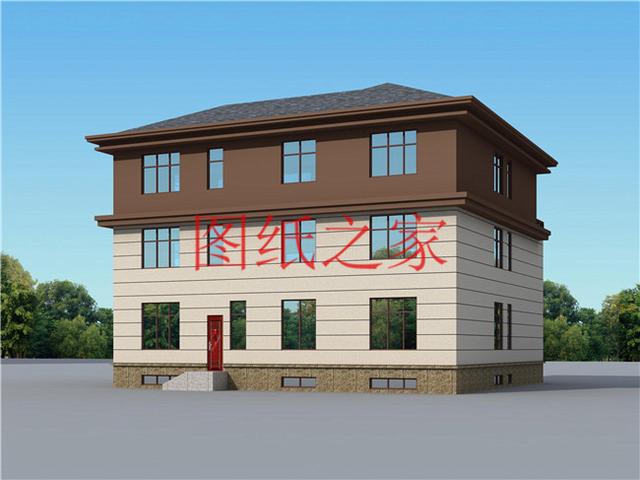 適合大宅基地的三層別墅，包括全套圖紙，豪華氣派，絕對讓你眼前一亮！