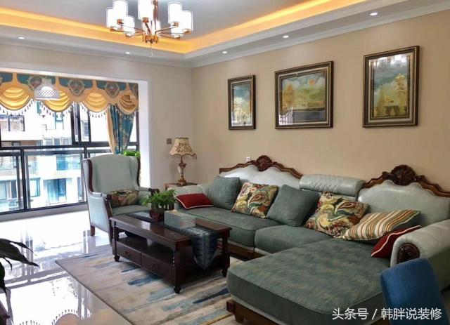 118平米三室兩廳中大戶型新房花20萬裝修，全屋效果漂亮極了，這才是標準的精裝修嘛。