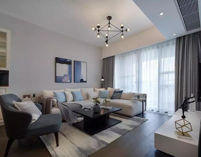 117平現代簡約風格裝修案例，簡單大方，尤其是臥室粉色調的裝修，看著就美醉了！