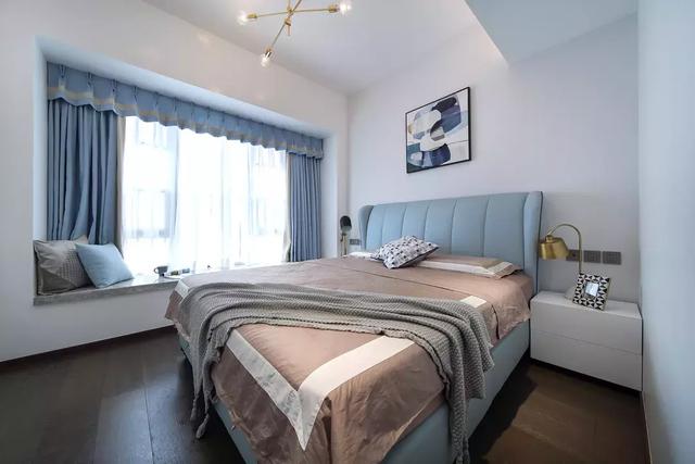 117平現代簡約風格裝修案例，簡單大方，尤其是臥室粉色調的裝修，看著就美醉了！