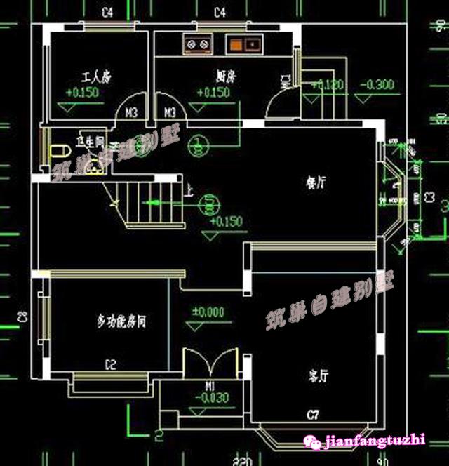 2款占地90平方米的三層別墅設計圖，別墅精致布局合理，而且花費也少。