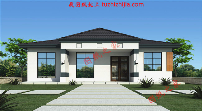 精選6套農村一層平房設計圖，造價只需10萬元