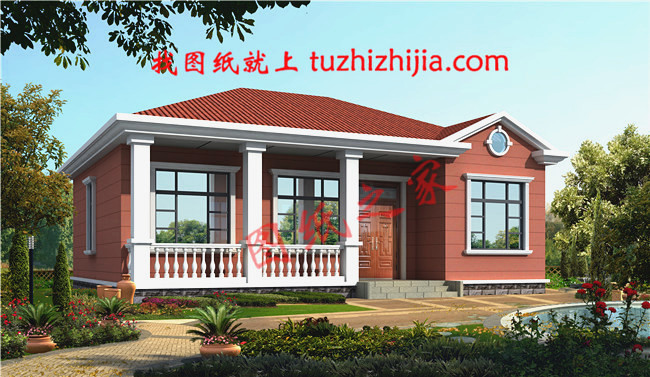 精選6套農村一層平房設計圖，造價只需10萬元