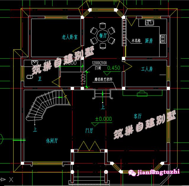 占地140平三層磚混結構別墅設計圖，精致漂亮，（附別墅建成實拍外觀圖）