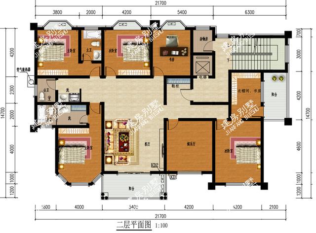 21.7米x14.7米三層農村自建房，豪華大氣，農村自建房里的“瑪莎拉蒂”！