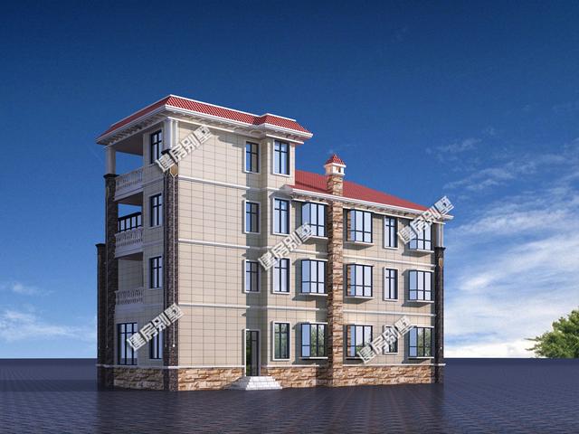 21.7米x14.7米三層農村自建房，豪華大氣，農村自建房里的“瑪莎拉蒂”！