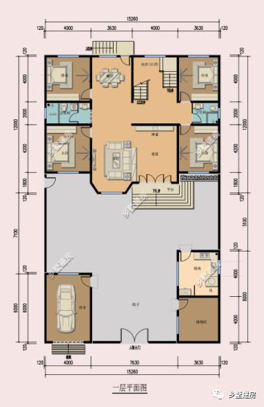三層款外形豪華大氣的農村別墅設計圖，給你不一樣的感覺！