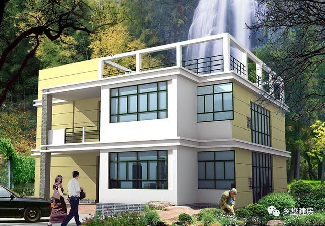 三層款外形豪華大氣的農村別墅設計圖，給你不一樣的感覺！