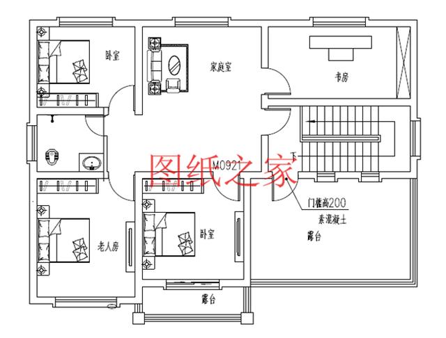 兩款小宅基地的二層別墅設計圖，4室3廳2衛陽臺，小戶型二層別墅也能住得很寬敞！