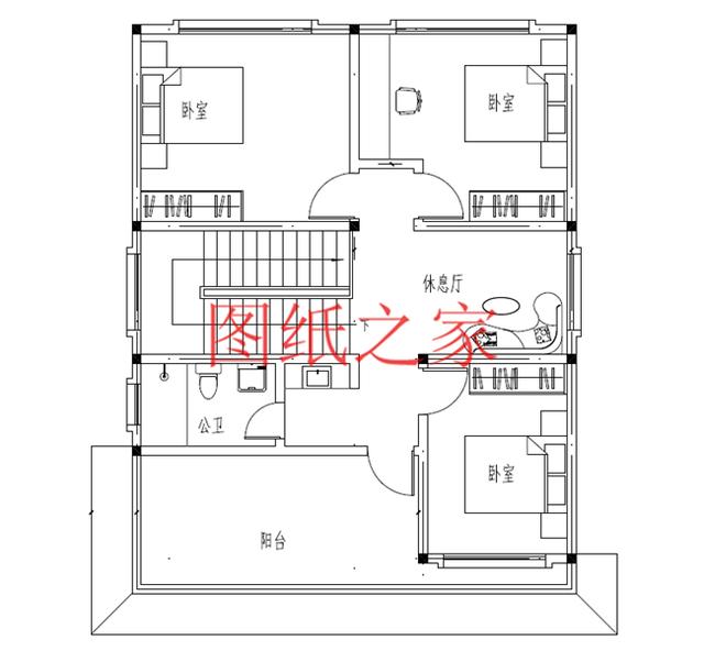 兩款小宅基地的二層別墅設計圖，4室3廳2衛陽臺，小戶型二層別墅也能住得很寬敞！