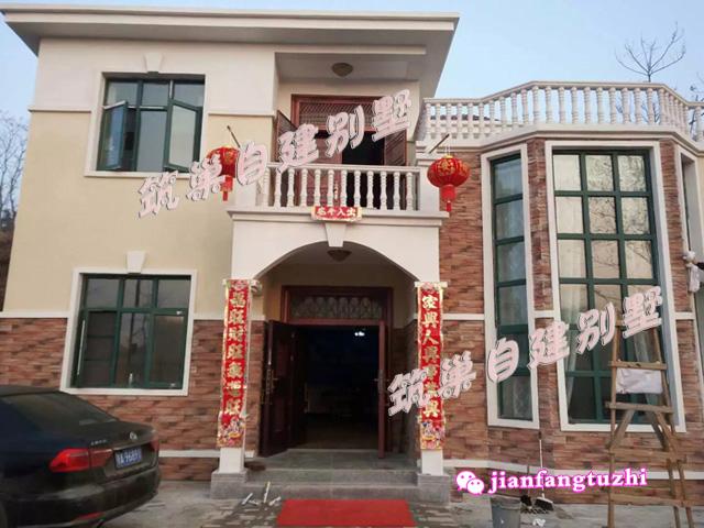 10米x10米農村二層帶夾層磚混結構別墅設計圖，戶型方正，戶型十分漂亮，造價20萬（附鏡像圖）