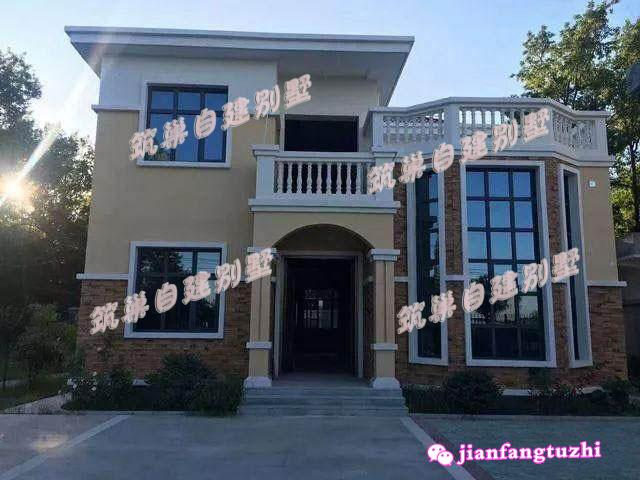 10米x10米農村二層帶夾層磚混結構別墅設計圖，戶型方正，戶型十分漂亮，造價20萬（附鏡像圖）