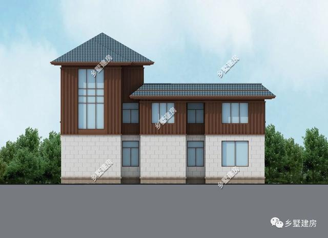 18x12米農村現代風格小別墅設計圖，大氣又簡單，濃濃現代元素，做村里最亮眼的別墅！