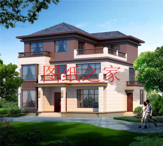 6套農村三層別墅，占地110平方米左右，20萬就能建好，這樣的別墅你喜歡嗎？