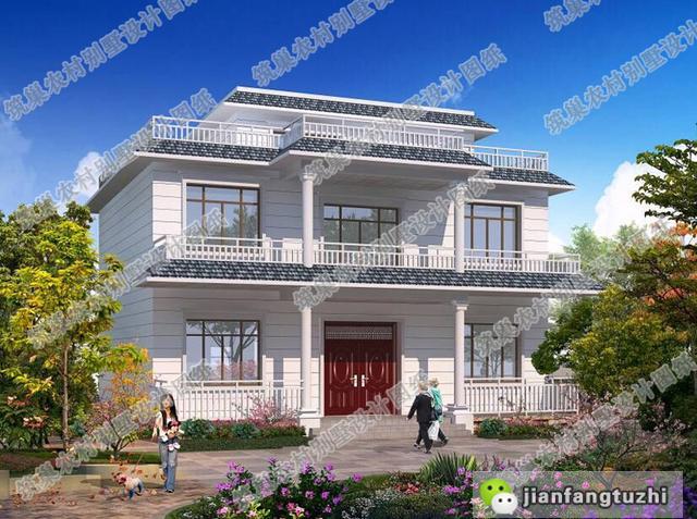 推薦兩款農村平屋頂自建房，簡單實用，造價也不高，帶CAD全套施工圖