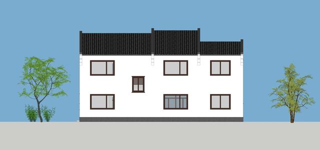 15.3米X11.5米二層新中式別墅設(shè)計圖，帶活動室和健身房，造價40萬，在家也能運動！