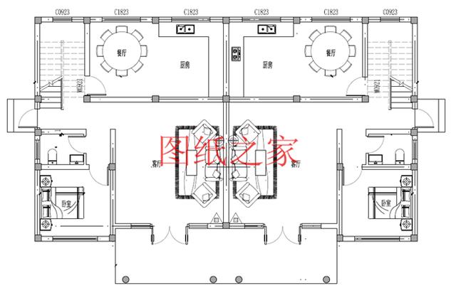 宅基地面積有限可以建雙拼別墅，每戶造價不到30萬，經濟又實用，父母也可以跟著享福！