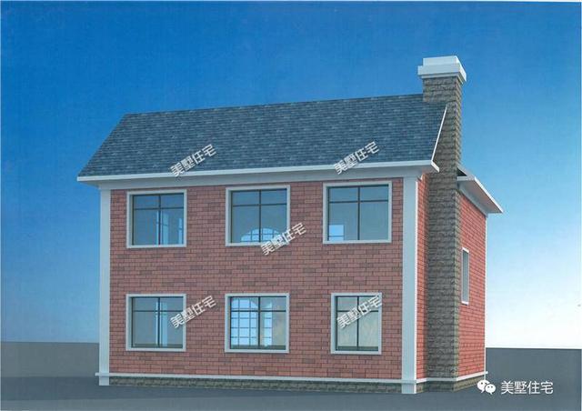 12米X10米小巧雙層磚混簡歐小別墅設計圖，5臥3衛，別致大方，實用！