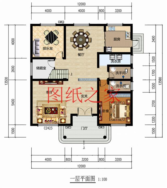 二層農村別墅，占地140平米卻有5個臥室，全家人都能住得下，快來看看吧！