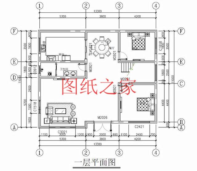 二層農村別墅，占地140平米卻有5個臥室，全家人都能住得下，快來看看吧！