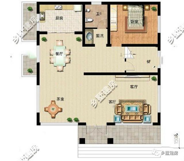 2款11X12米農(nóng)村自建房，精美別致，第二款只要20萬！