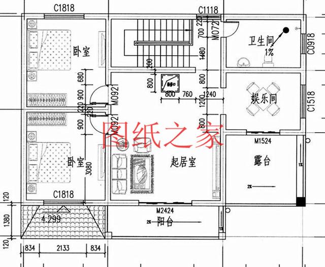 占地120平的5款經(jīng)典別墅設(shè)計(jì)圖，戶型布置方便實(shí)用，大家都喜歡。