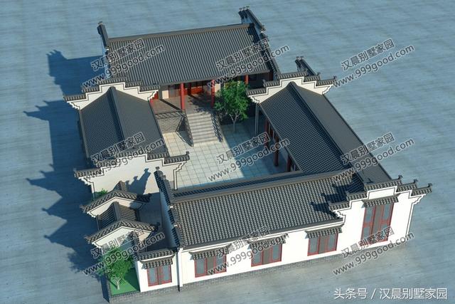 3款造價(jià)成本低、居住舒適的一層三合院別墅設(shè)計(jì)圖，放到朋友圈絕對(duì)有面子！