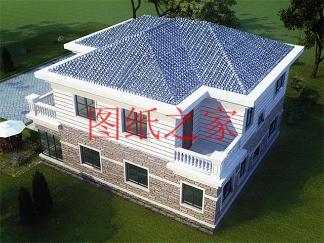 占地160平方米左右的農村二層自建房，精致美觀又實用，年輕人也喜歡！