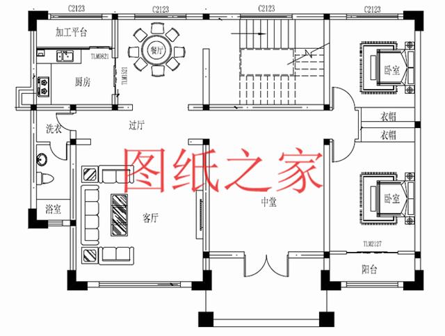 占地160平方米左右的農村二層自建房，精致美觀又實用，年輕人也喜歡！