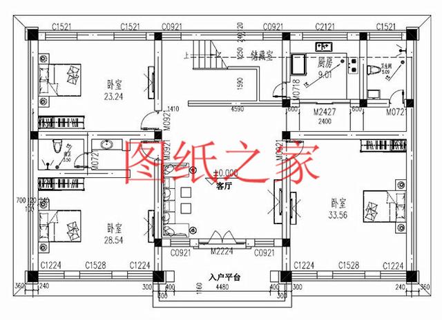 大戶型的農村三層別墅，經典設計永不過時，滿足你一輩子的需求！