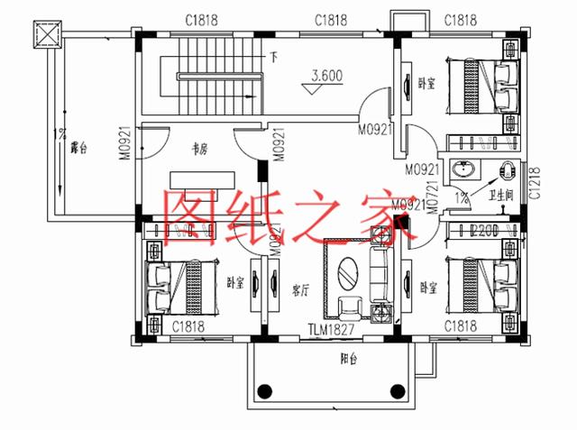 占地110平米左右的5套二層自建別墅，美觀實用，只要二三十萬就能實現別墅夢