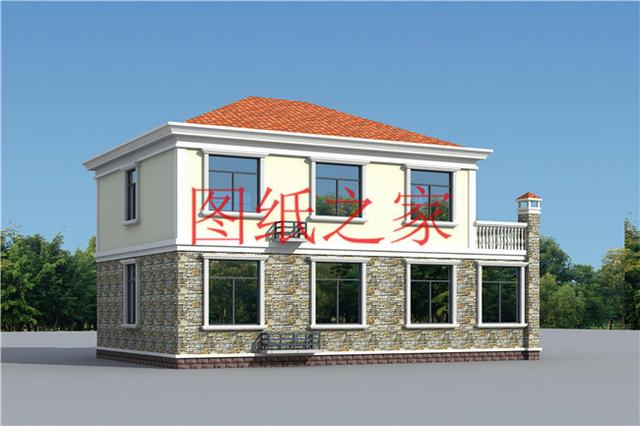 占地110平米左右的5套二層自建別墅，美觀實用，只要二三十萬就能實現別墅夢