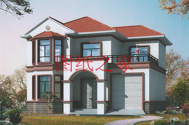 占地110平米左右的5套二層自建別墅，美觀實用，只要二三十萬就能實現別墅夢