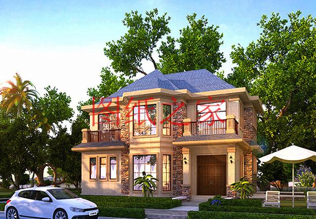 新穎別致的二層農村別墅，占地130平米，蓋起來絕對有面子！