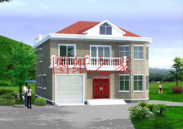 新穎別致的二層農村別墅，占地130平米，蓋起來絕對有面子！