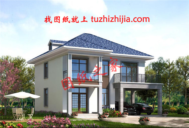 中國最好看的二層農村房子圖片及施工圖紙，20萬現代風格