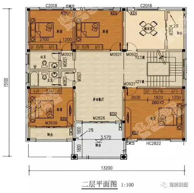 3款不同風格的農村自建房，第一棟簡約美式風，第二棟簡歐風