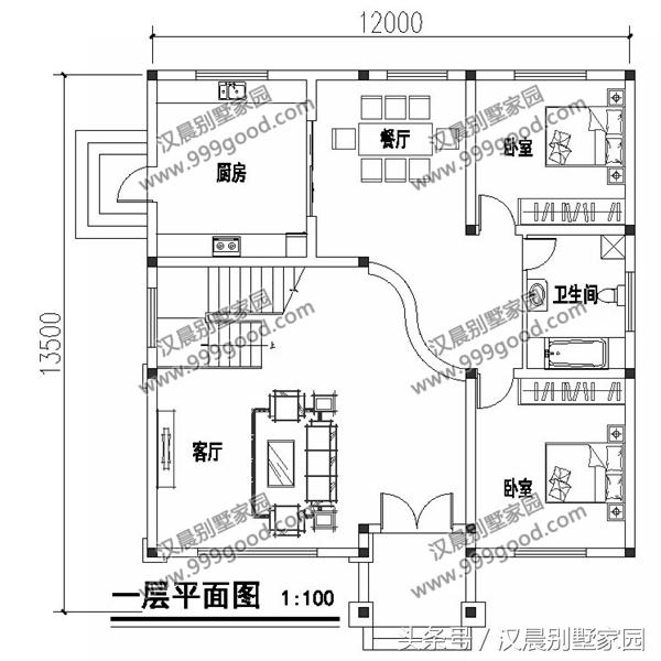 推薦5款開間基本都是12米的農(nóng)村別墅設(shè)計圖，不僅外觀美，而且40萬就能建起！
