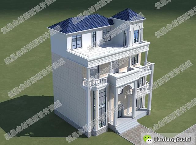 兩套占地100平以內的農村自建房，戶型1屬于中式風格，戶型2是流行的歐式風格，一起來看看。